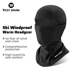 WEST BIKING Windproof Warm Headgear High Elasticity Breathable Balaclava Face Mask Men Women  Cycling Running Ski Warm Scarf Cap