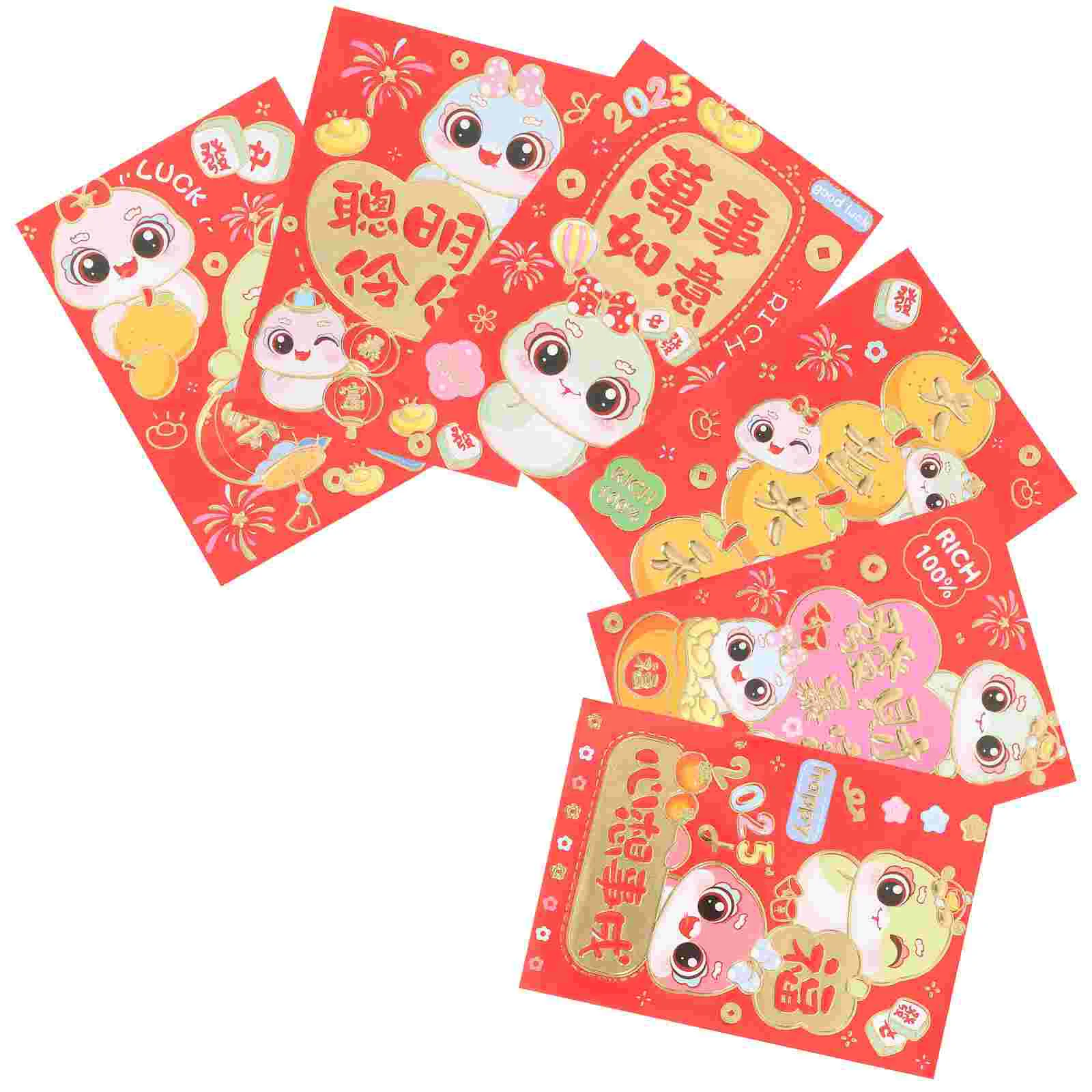 

60 Pcs Red Packet Envelopes Chinese New Year Paper Wedding Packets Festival Money