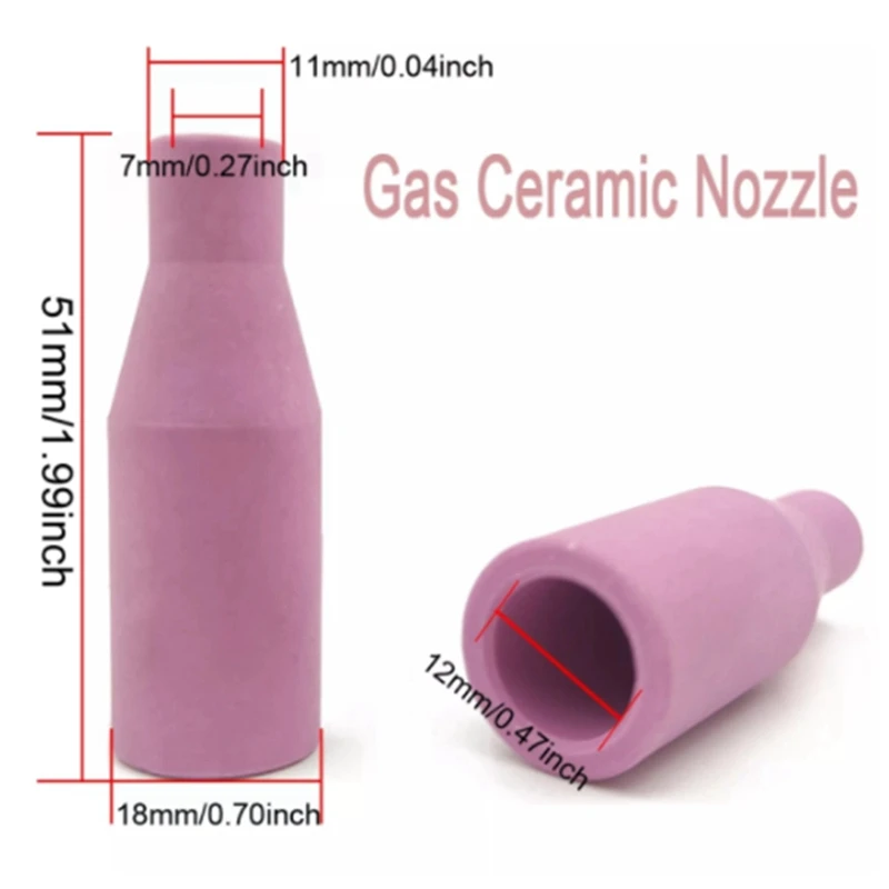 New 4Pcs MB15AK MIG/ Gas Ceramic Nozzle Welding Tip Nozzle Shield Cup For Welding Torch