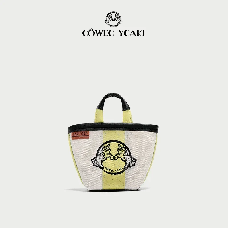 

【 Official Authentic 】Original Cowec Ycaki luxury 2023 summer new earphone bag design sense basket bag Tote women's bag