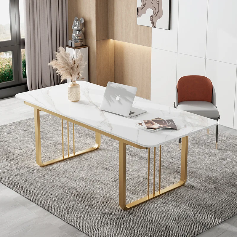 Spot light luxury  legs bracket rock slab metal dining  feet desk table rack  base table