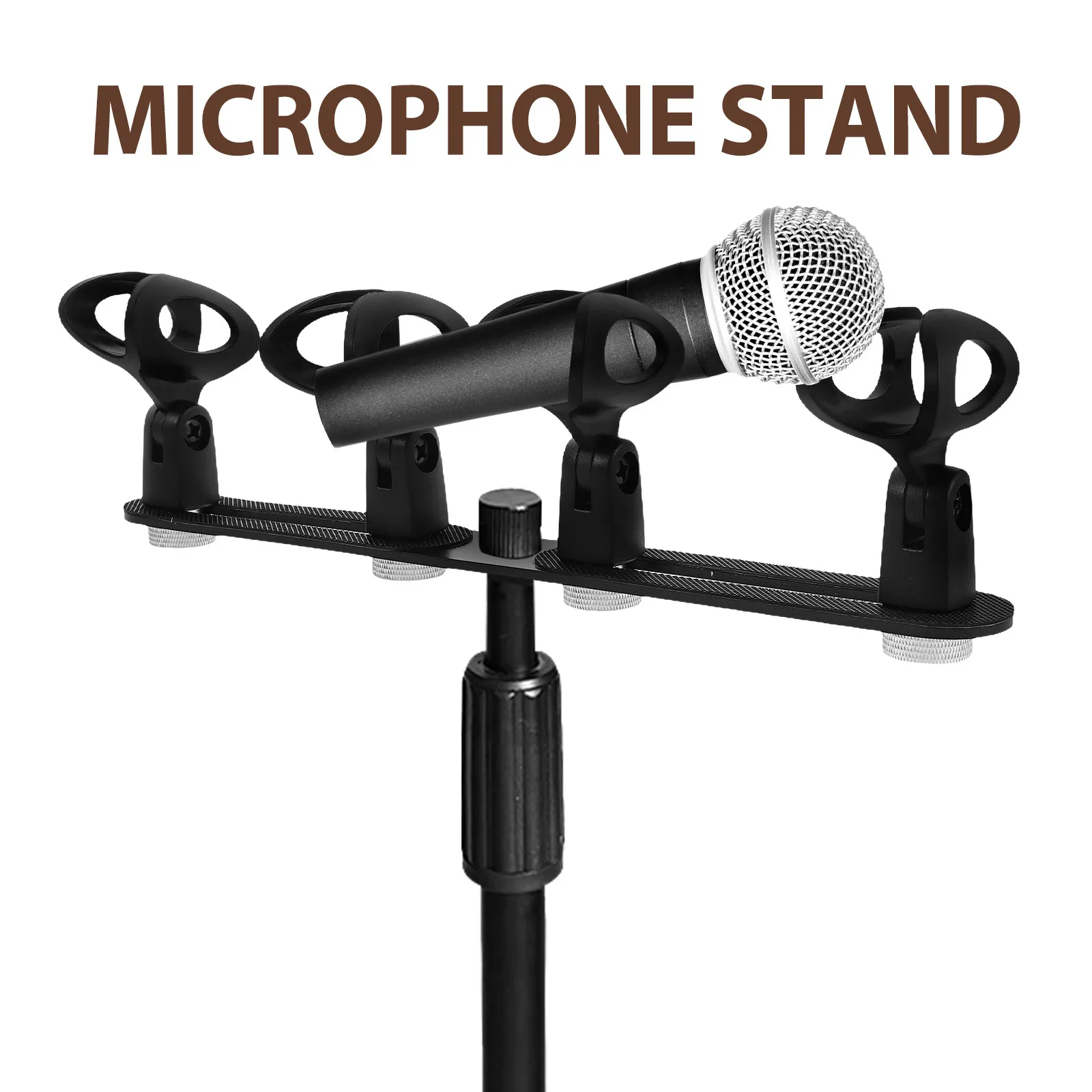 Microphone Stand Accessories Clip Clips for Wireless Mics Desktop Holder Clamp-on
