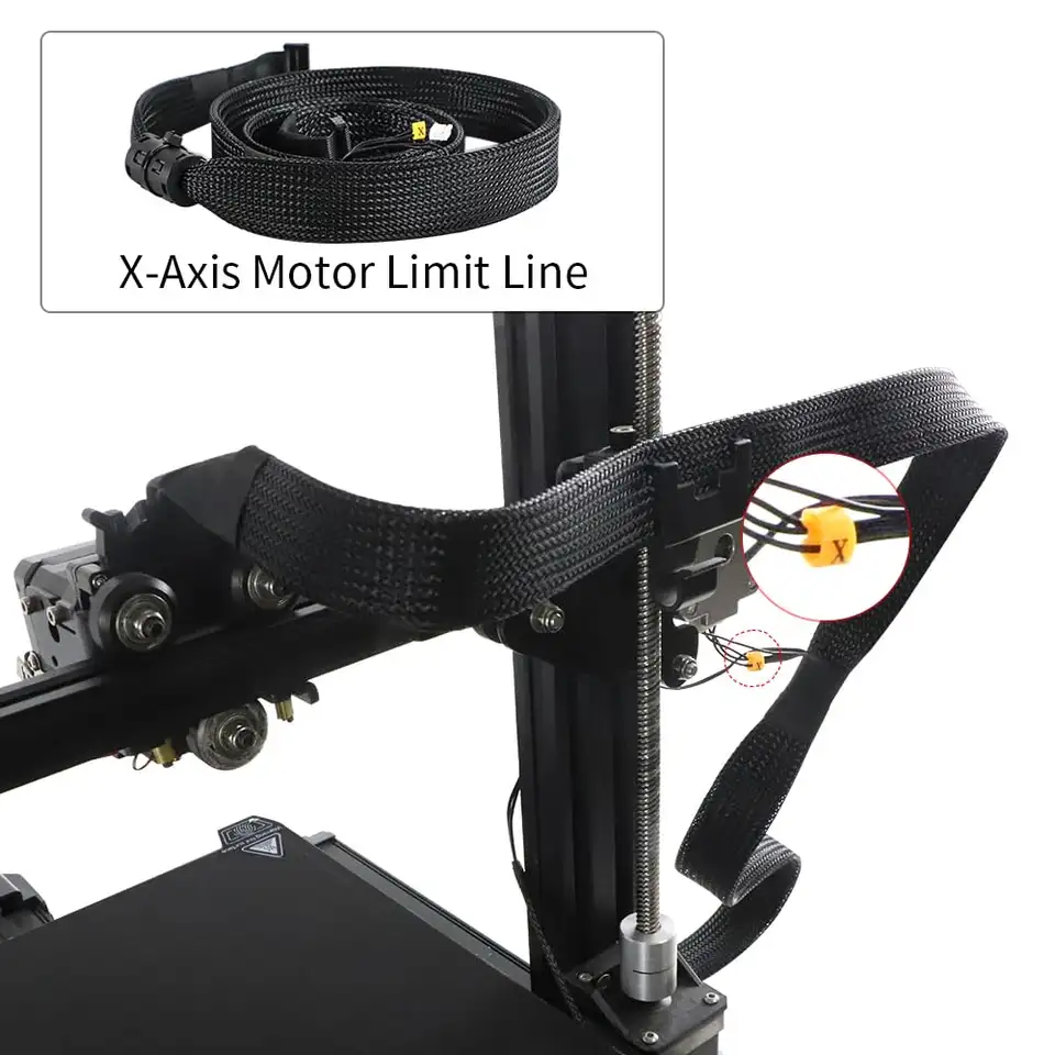 مجموعة كابلات Ender 3 S1 الرسمية من Creality، توصيل كابل الشاشة، كابل مسطح، كابل حد محرك المحور X/Y، كابل طابعة ثلاثية الأبعاد - 5