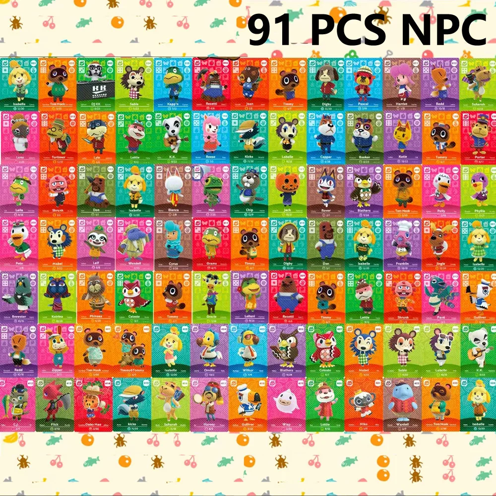 Cartes NDavid New Horizons Amxxbo pour jeux NS Switch, carte Animal Crossing Lock, bienvenue du cuir chevelu, 156 N Amxxbo