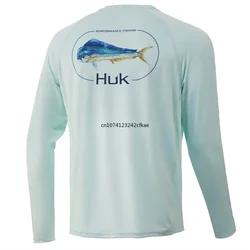 Fishing Shirt Uv Protection Men Custom Fish Clothing Quick Drying Sun Long Sleeve Tops Wear Anti-UV UPF 50 Fishing Jersey