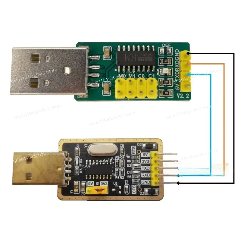 CH9329 CH340 USB to UART/TTL シリアル アダプター、HID キーボード マウス エミュレーター モジュール、MCU 開発用のドライブ不要のプラグ アンド プレイ