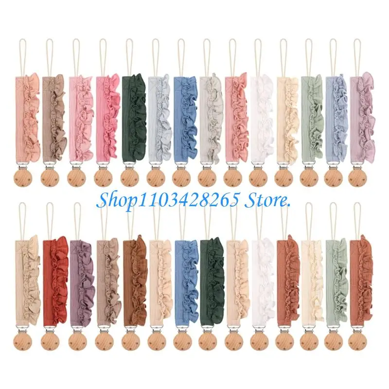 

4pcs Baby Lace Caceifier Chain Cotton Worken Teweter Holder Anti Loss Clip Design G2TE