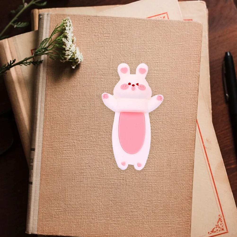 2Pcs Bunny Shape Bookmark Stylish Waterproof Book Marker for Novel Lovers Lightweight Page Saver Reading Accessory Gift Idea