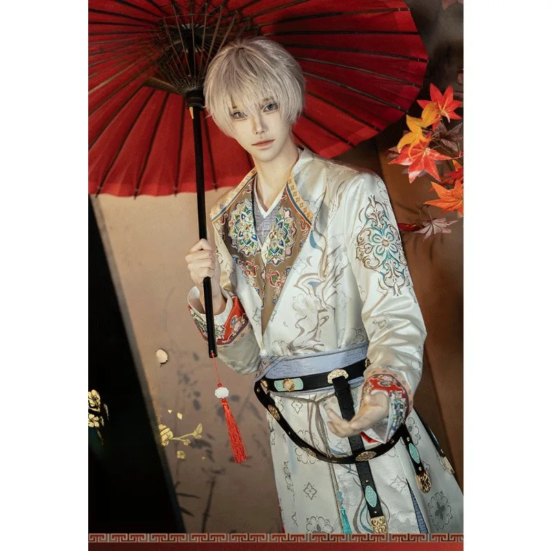 

Game Love And Deepspace Xavier Cosplay Costume Brocade Tang Chinese Hanfu Robe Uniform Full Set for Women Men Halloween Party