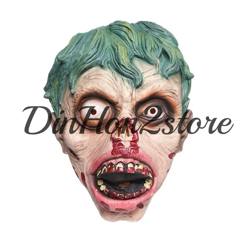 New Halloween mask scary rotten face zombie latex mask