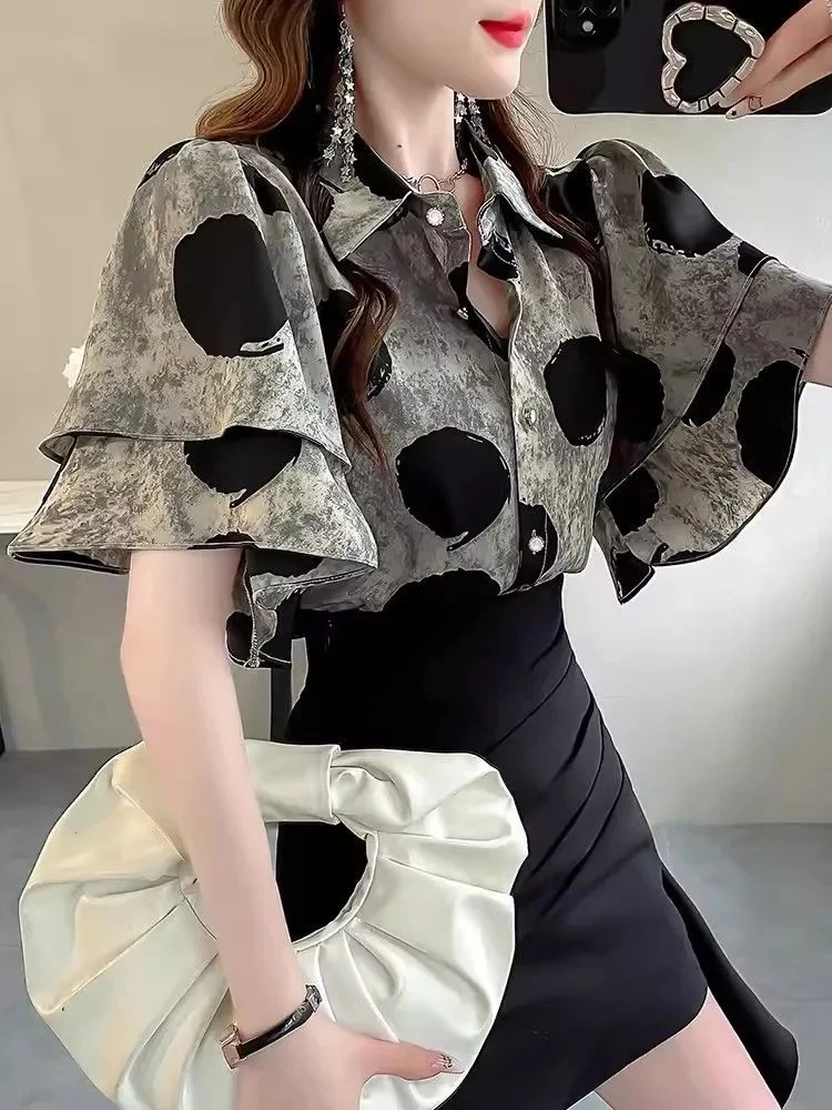 Black polka dots