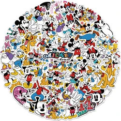 100Pcs/lot  Mickey Mouse Stickers no repeating pull bar box guitar personalized graffiti cartoon Kids sticker Toy