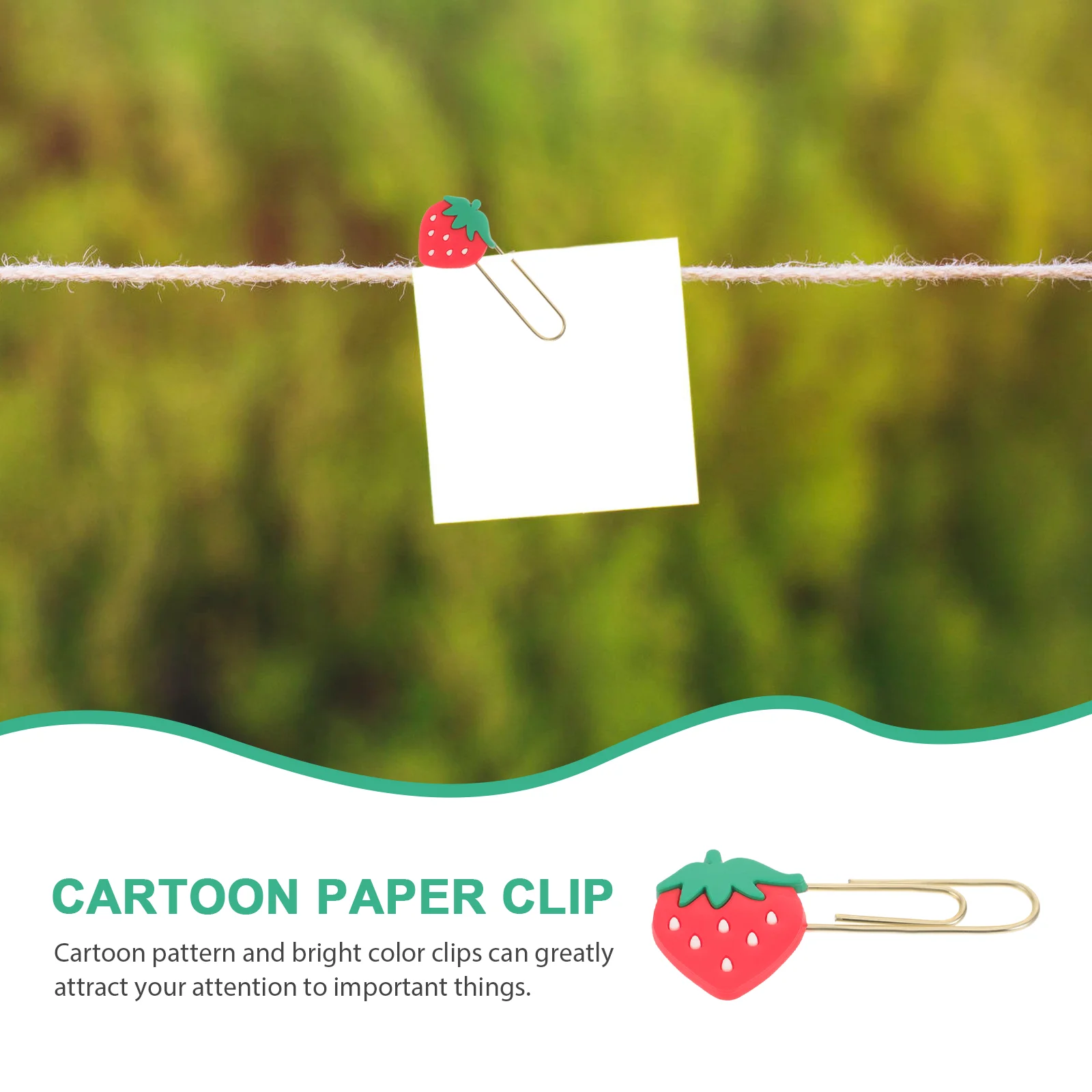 8 Pcs Paperclip Bookmark Clips Colorful Holders Novelty Small Binding Pin Clamp Metal