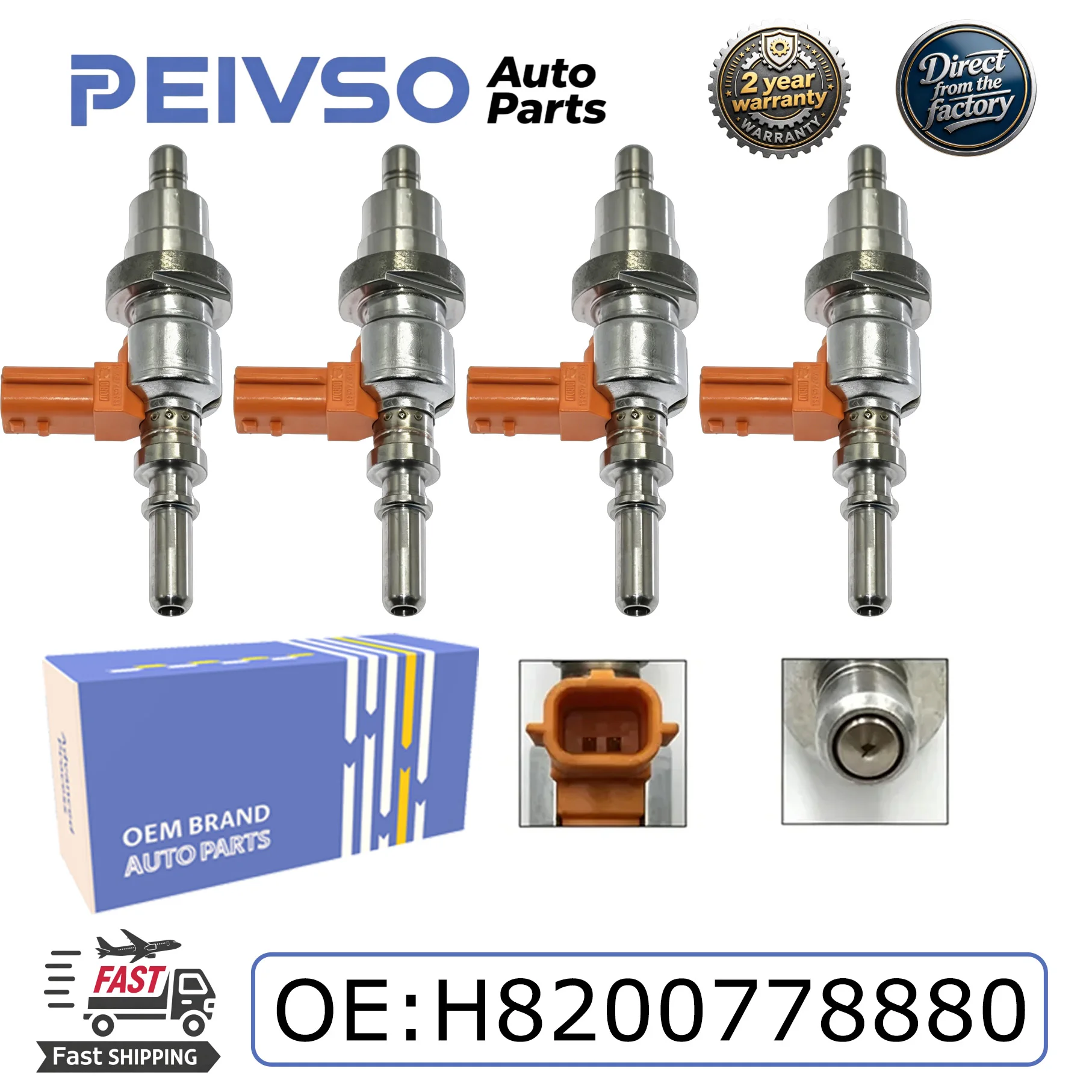 Топливный инжектор H8200778880 8200890122 (1/4 шт.) для OPEL & VIVARO A Combi (X83), RENAULT 1.5, 2.0, 2.3 DCI, MEGANE III 1.9