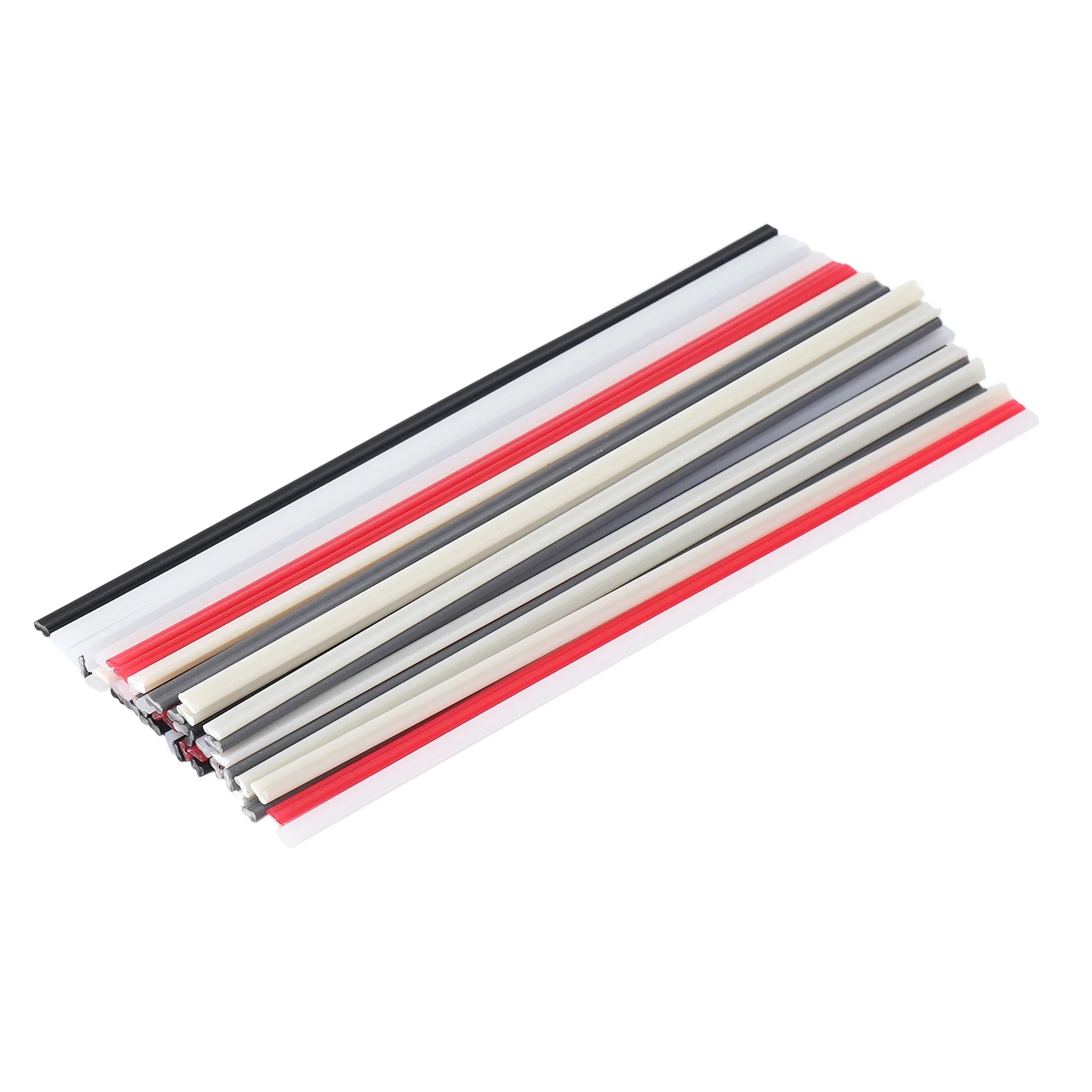 50PCS Plastic Welding Rods - PP/PVC/PE Plastic Welder Rods for Hot Air Tools 10 Inch (Each Color 10PCS)