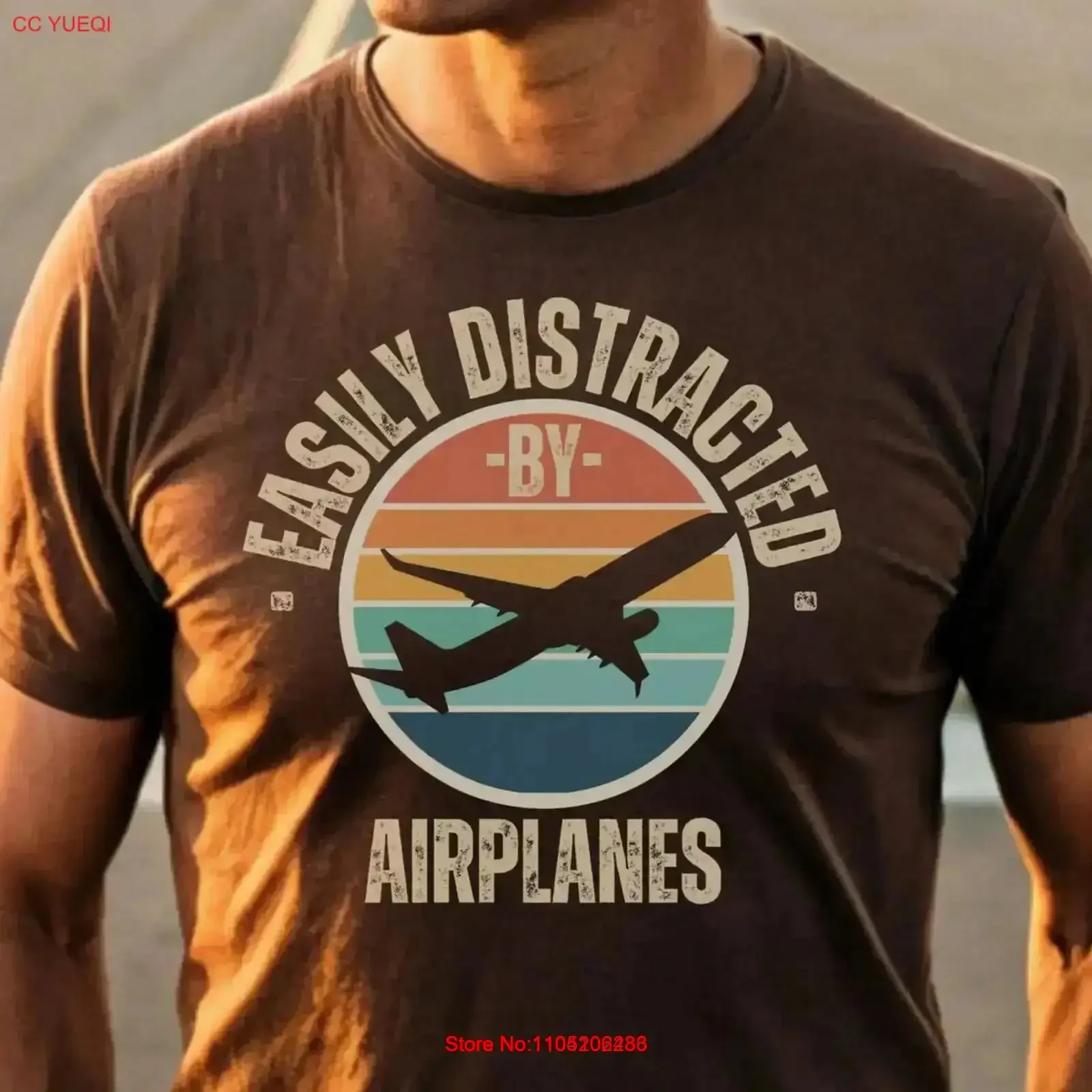 تشتيت الطائرات بسهولة عن طريق تي شيرت اكتشاف الطائرة لمحبي الطيران وعيد ميلاد الطيار عتيق مغسول أوم عتيق #1