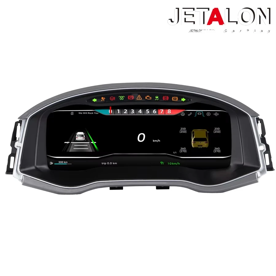New Carplay 12.3 Inch LCD Instrument Panel For Volkswagen Passat 2016-2018 Digital Cluster Speedometer Virtual Cockpit Dashboard
