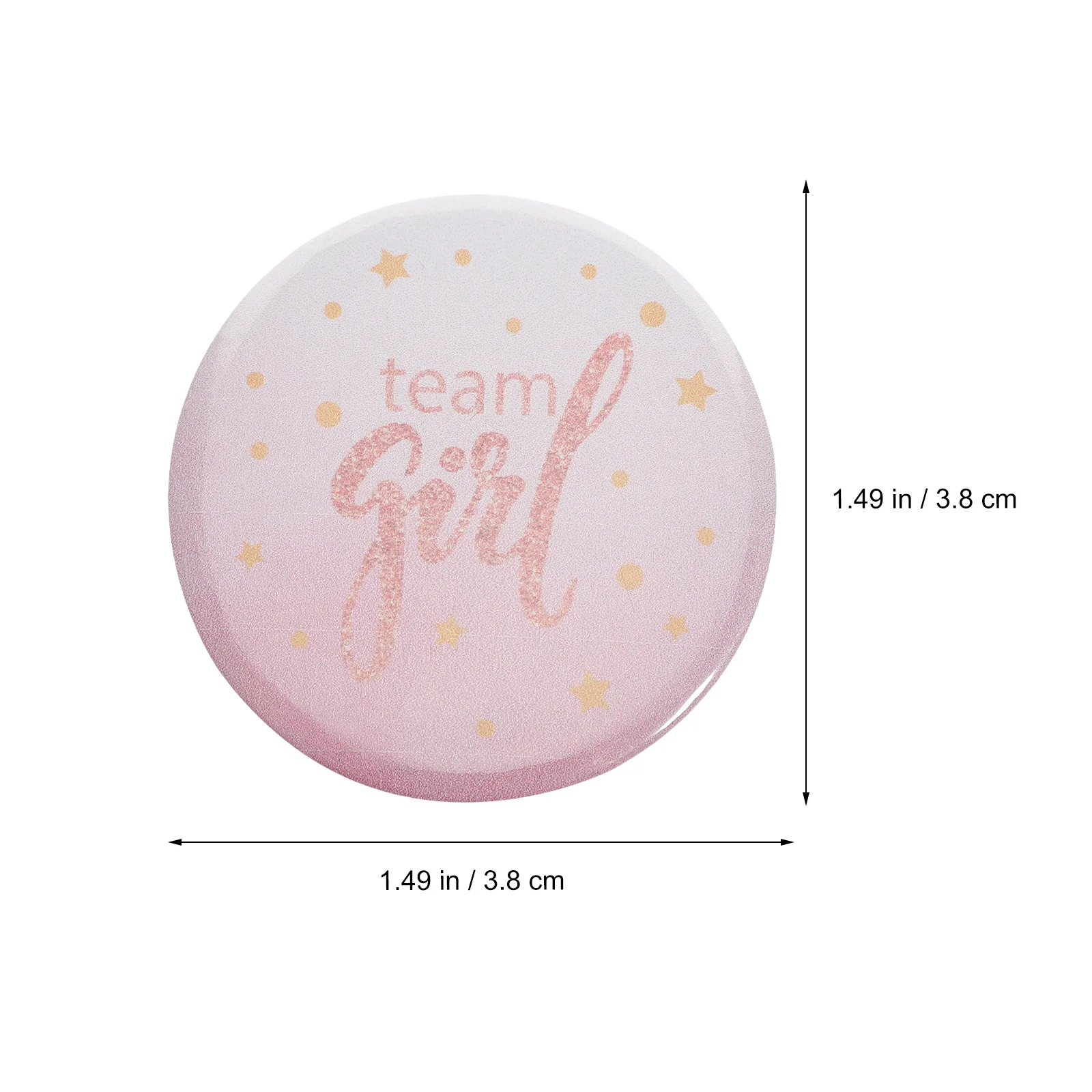 

50pcs Shower Badge Tinplate Badge For Gender Reveal Party Birthday Photo Props Party Favors Shower Supply Clothes