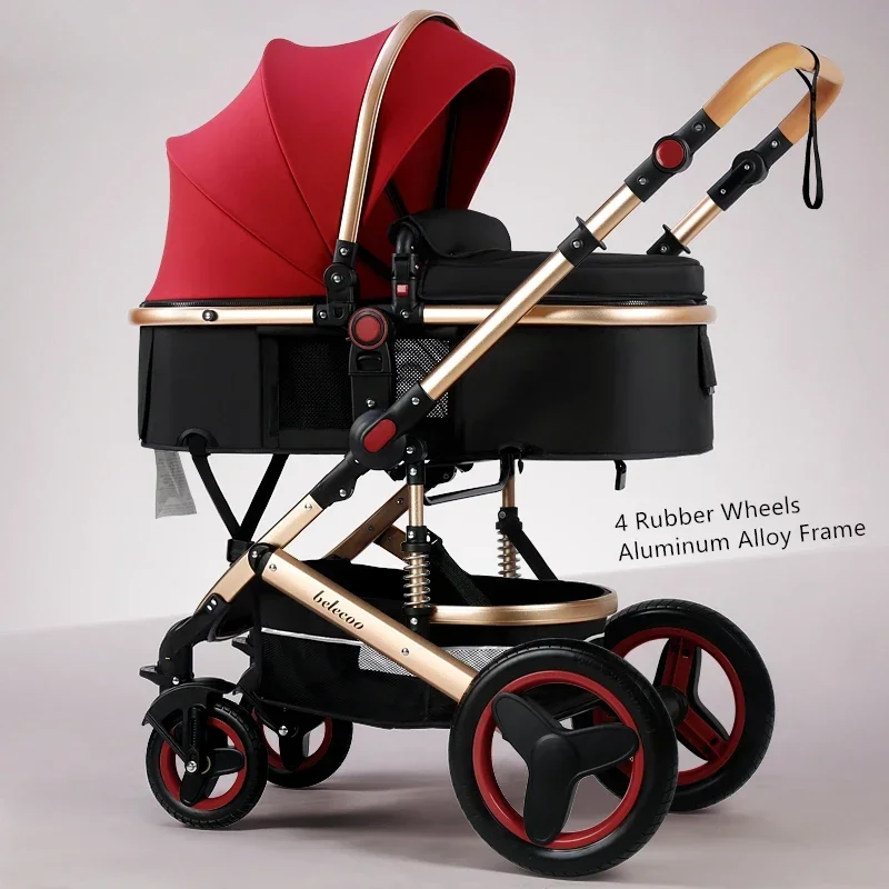 

Baby Stroller Safety Cart Carriage Multi-functional Travel System Baby Pushchair Baby Carriage