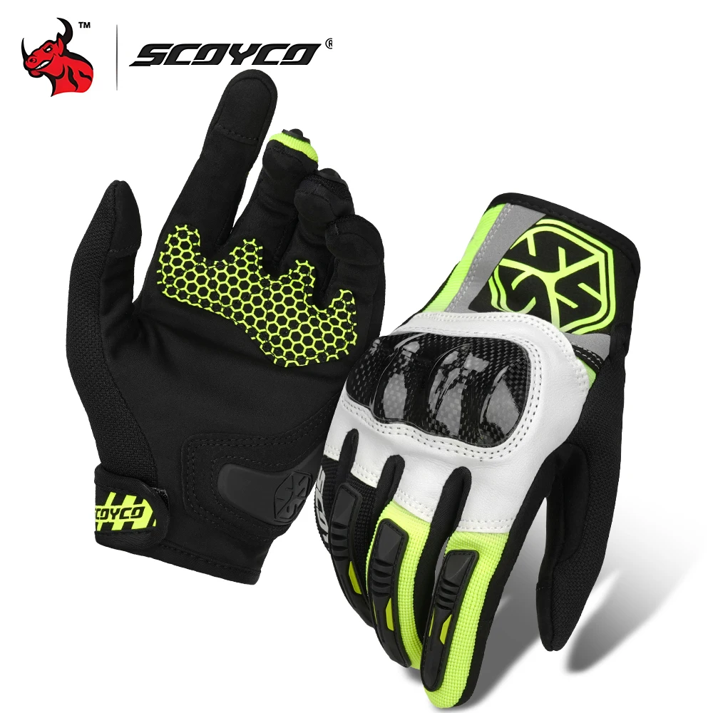 

SCOYCO Motorcycle Gloves Windproof All-Season Unisex Wear-Resistant Suitable for Men Women Durable for Daily Riding Needs