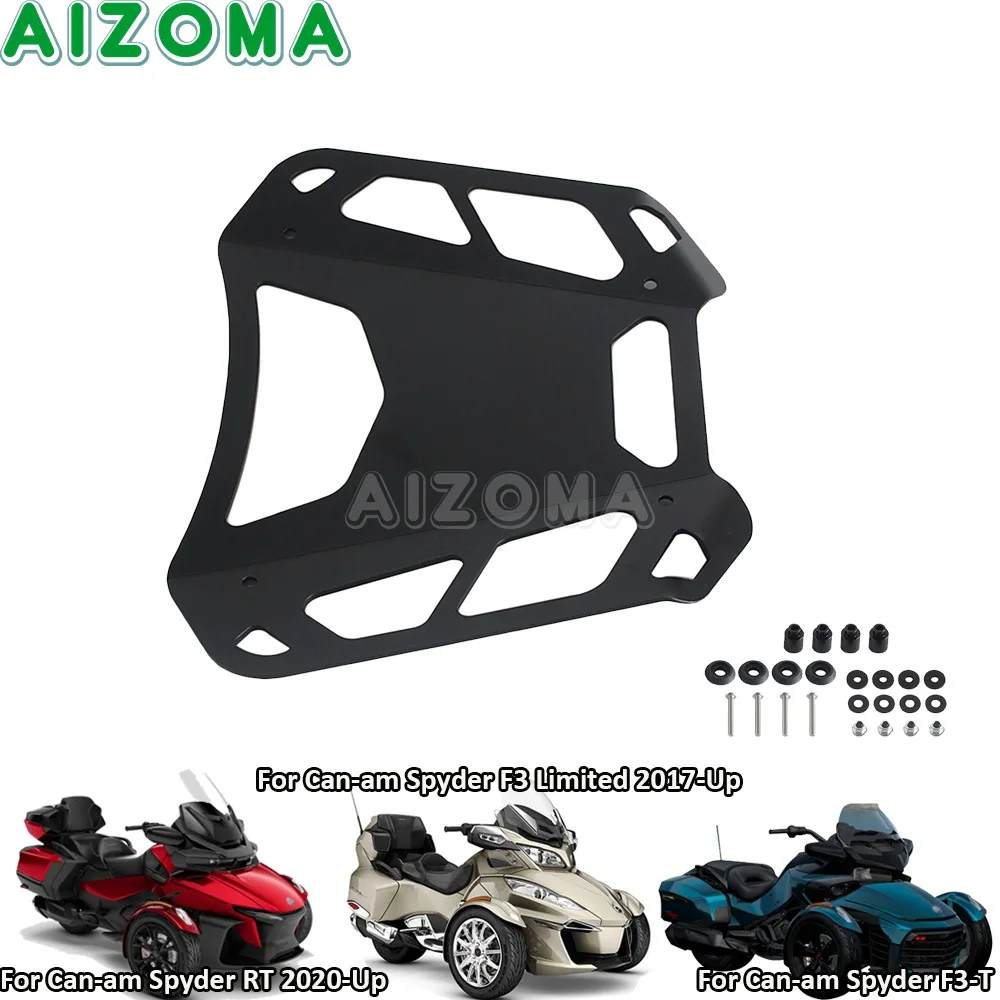 Top Case Rack For Can Am Spyder F3-T F3 Limited RT UTV Top Box Shelf Cargo Bracket Aluminum Luggage Railing Rear Bags Holder