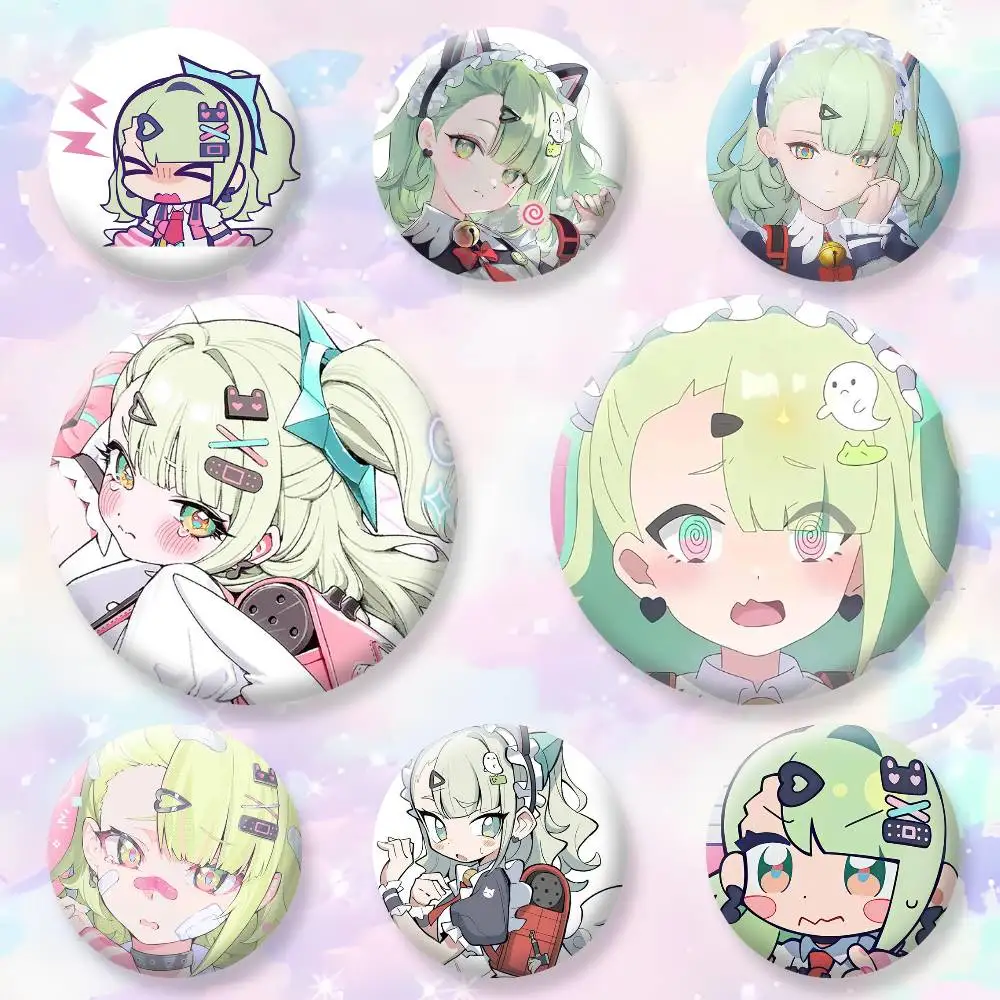 Aria Sunna ZZZ zenless zone Badges Creative Tinplate Button PinsBrooch Badge Clothes Backpack