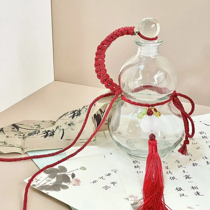 

Hulu Kettle Scenic Area Baby Bottle Burning Fairy Grass Glass Bottle Creative Glass Wine Bottle