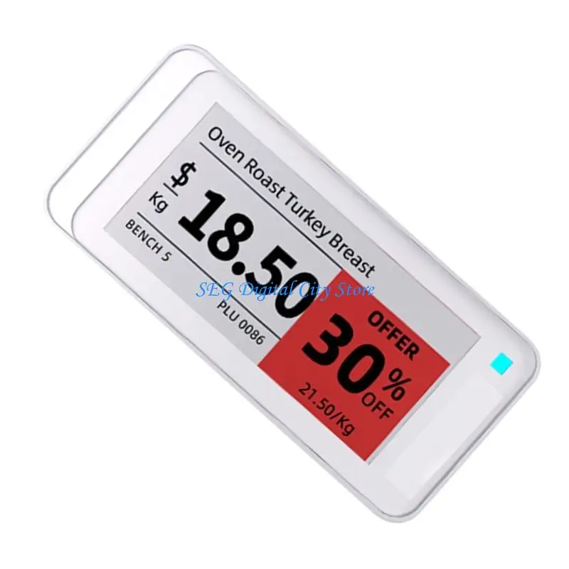 U75B Double Type Wireless E Paper Price Labels Update Bluetooth-compatible Control Low Power Consumption Digital Label for