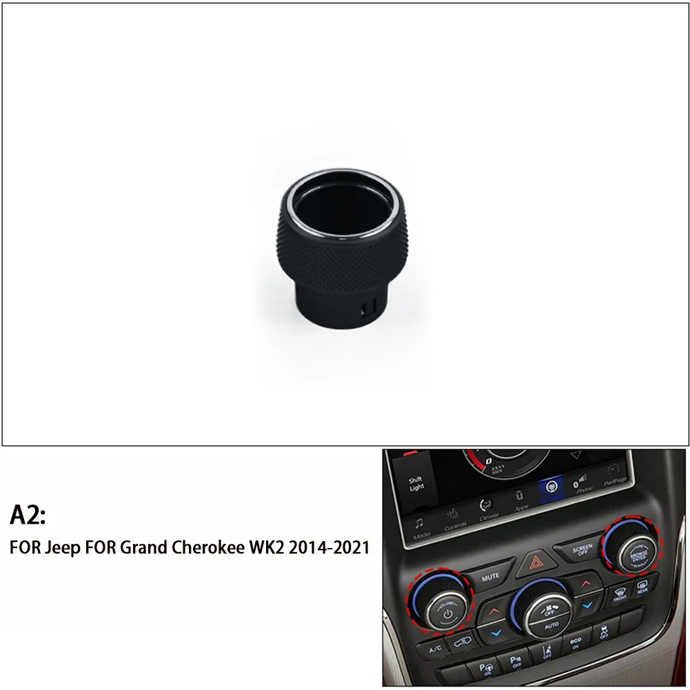 Ersatz-Radio- und Klimaanlagenreglerknopf für Jeep Grand Cherokee WK2 2014-2021, behält die Originalausrüstungspassform bei – Detail 19