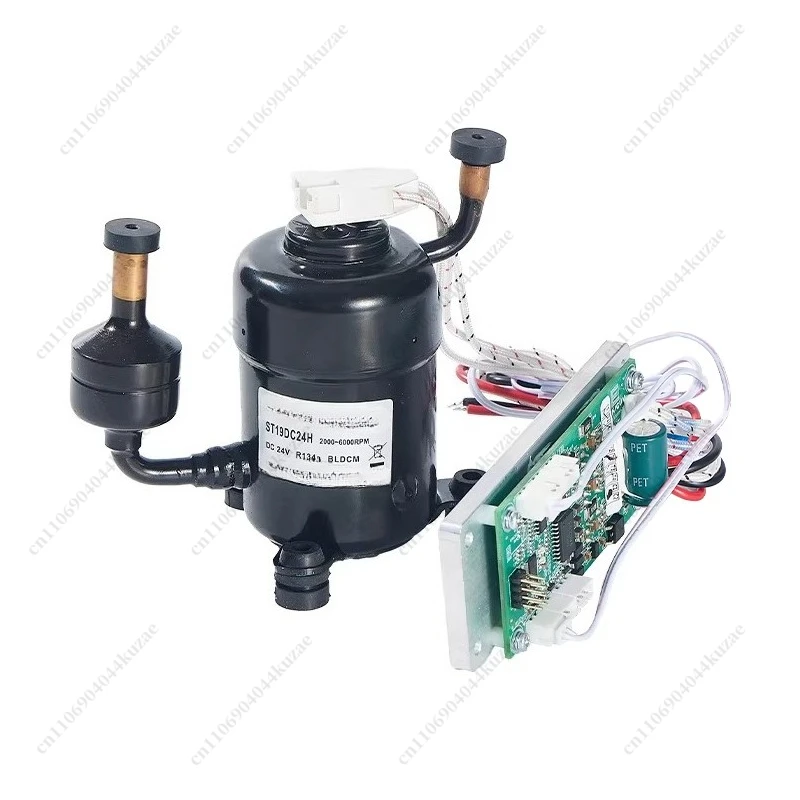 ST19DC Ultra-Mini Mikrokompressor, 12V/24V/48V DC, 400W Kühlleistung für DC-Klimaanlagen & Wasserkühler