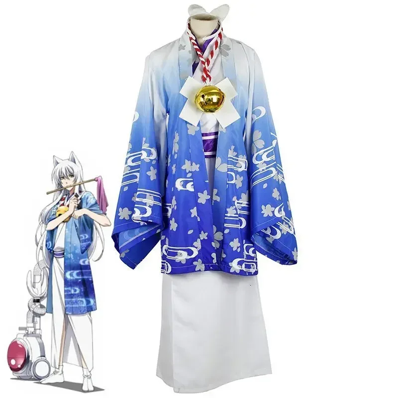 Mr. Cockuri Gugure!Kokkuri San Cosplay Algodd A Kimono Comes Fox Uniors Kimino But Her O I Adult Halloween Costumes MN1