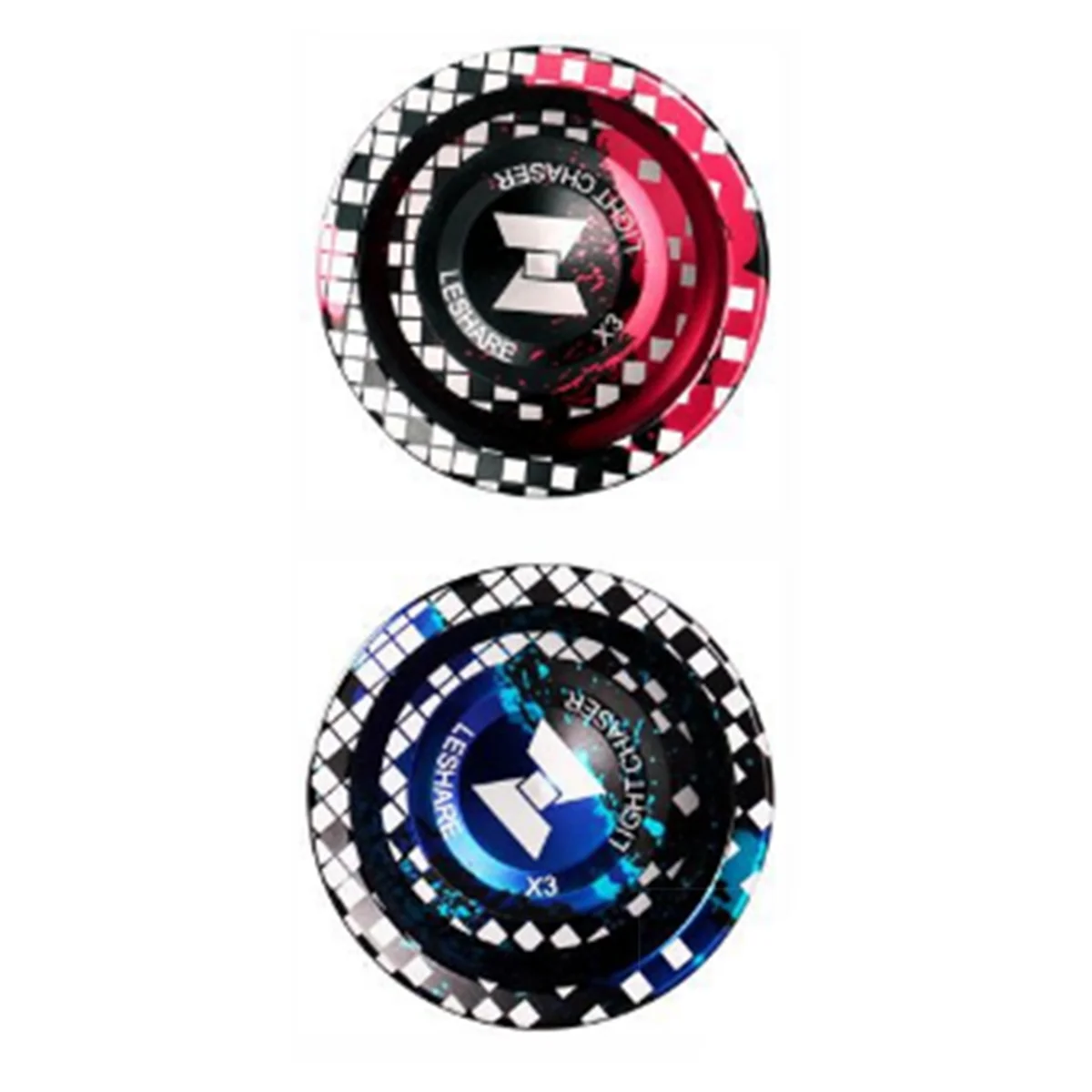 LESHARE Yoyo Magic Yoyo Red Aluminum Sensitive Unresponsive Yo-Yo + LESHARE Blue Professional Unresponsive Set