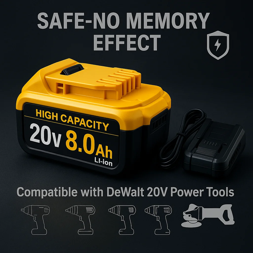 

SUMMING battery for Dewalt 18V/20V power Toolsrechargeable electric tool Accessories Lithium batteriesReplace DCB200 DCB184