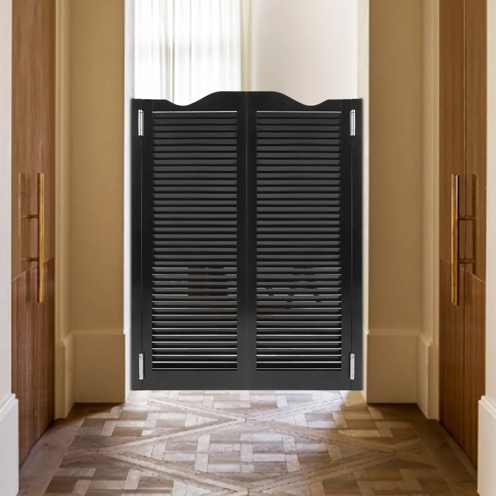 

Swinging Doors 90x120cm Double Saloon Swinging Doors Modern Partition Door Auto Close Hinges for Home Bar Kitchen Cafe