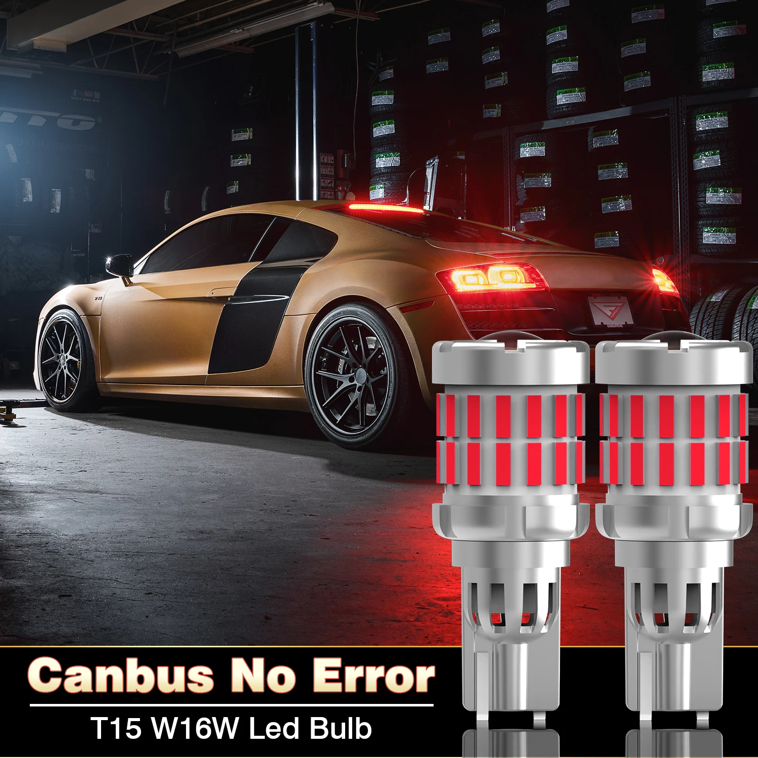 Katur 2pcs T15 W16W T16 Led Car Lights 4000Lm Light Super Bright Car Lamp For Subaru BRZ XV Tribeca Outback Legacy Forester