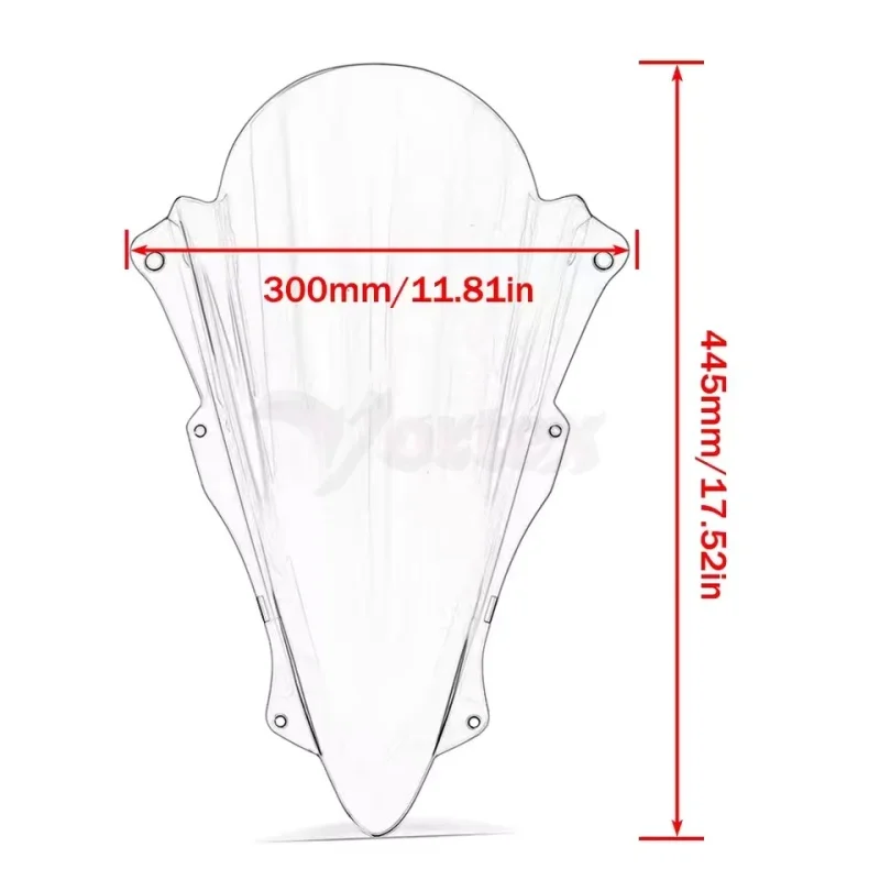 ZX4R ZX25R ZX4RR Windshield Wind Screen Deflector Shield For KAWASAKI ZX 4R 4RR 25R ZX4R ZX25R ZX-4R ZX-4RR ZX-25R 2020-2024