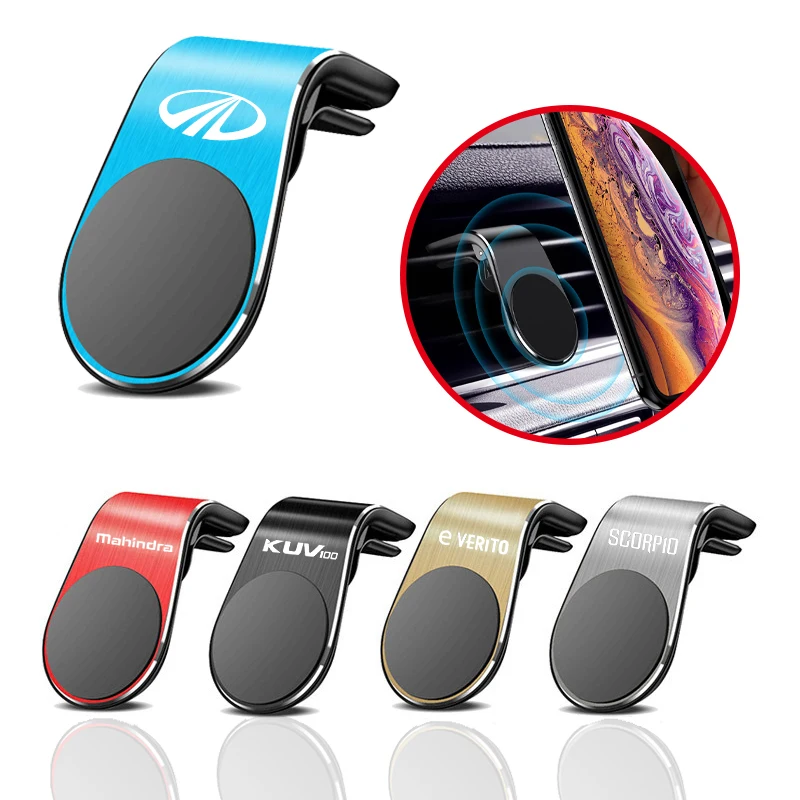 Magnetic Car Phone Holder Air Vent GPS Mount Holder For Mahindra E Verito KUV100 NXT Roxor Scorpio Thar XUV500 XUV700 Xylo