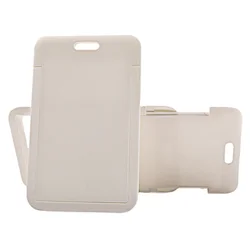 Funda deslizante de plástico ABS para tarjetas, soporte de etiqueta de identificación para trabajadores del personal, funda de tarjeta de trabajo con película frontal