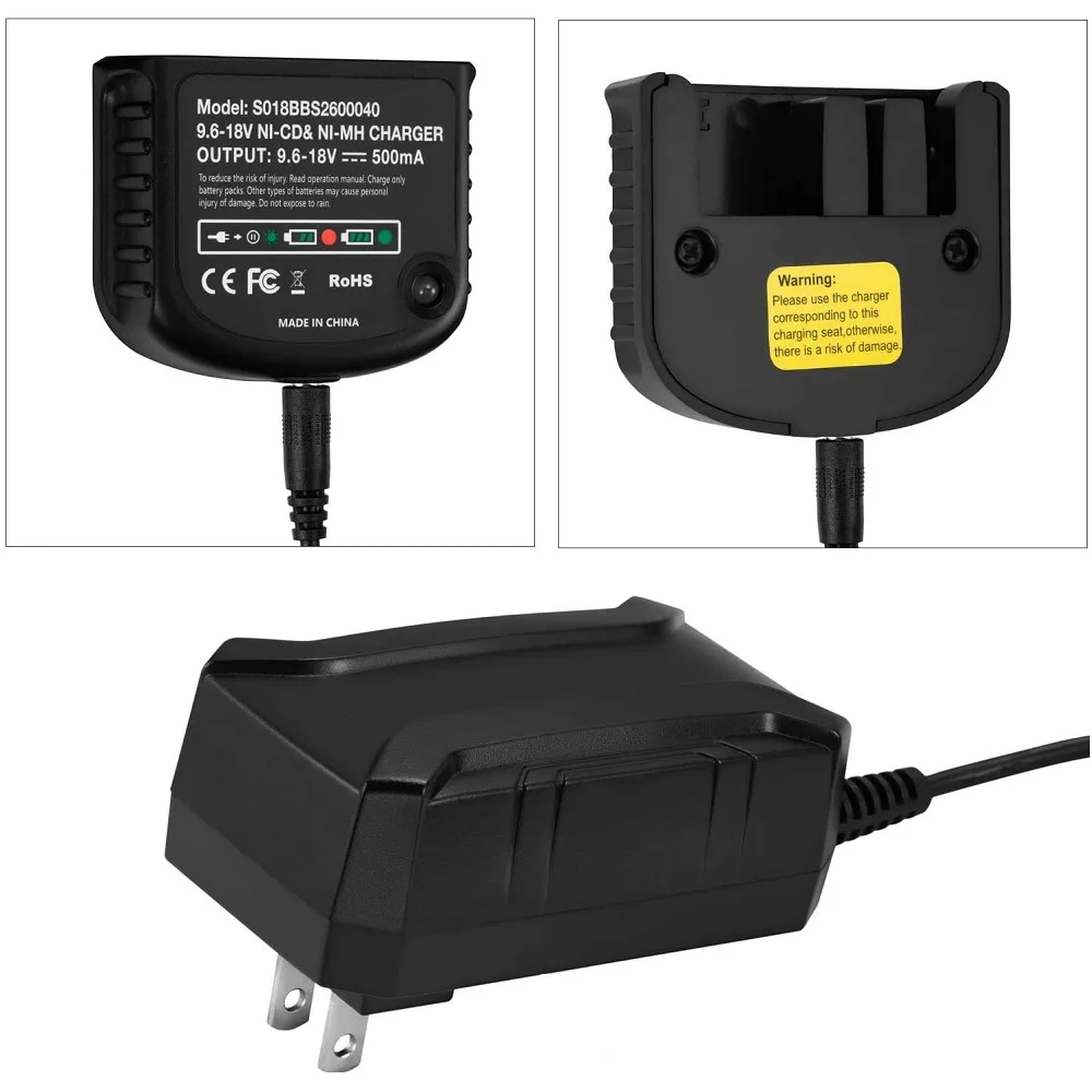 

9.6V-18V NiMh Battery Hpb18-Ope FSB14 FS12B HPB18 HPB96 FSB96 Replacement Charger for Black&Decker 18V NiMh Battery Power Tools