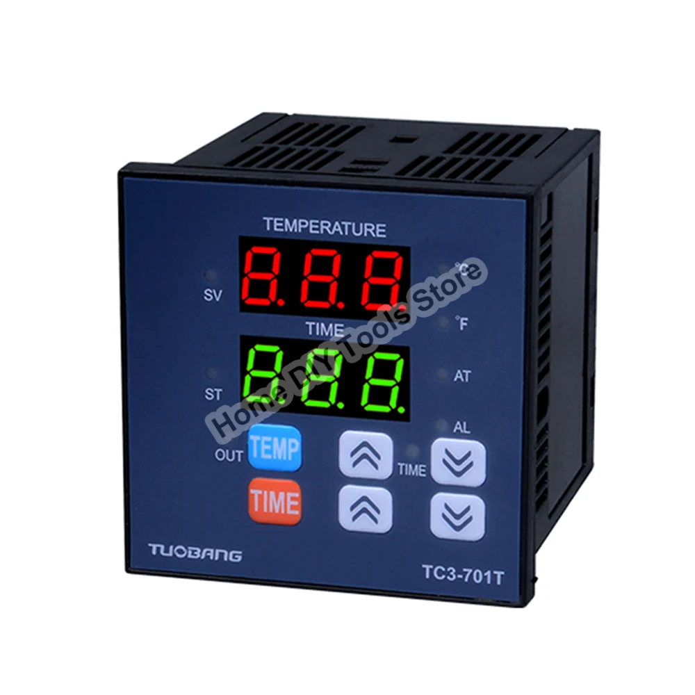 Termostato multifunción AC 100-240V de alta precisión temperatura tiempo integrado pantalla digital controlador de temperatura TC3-401