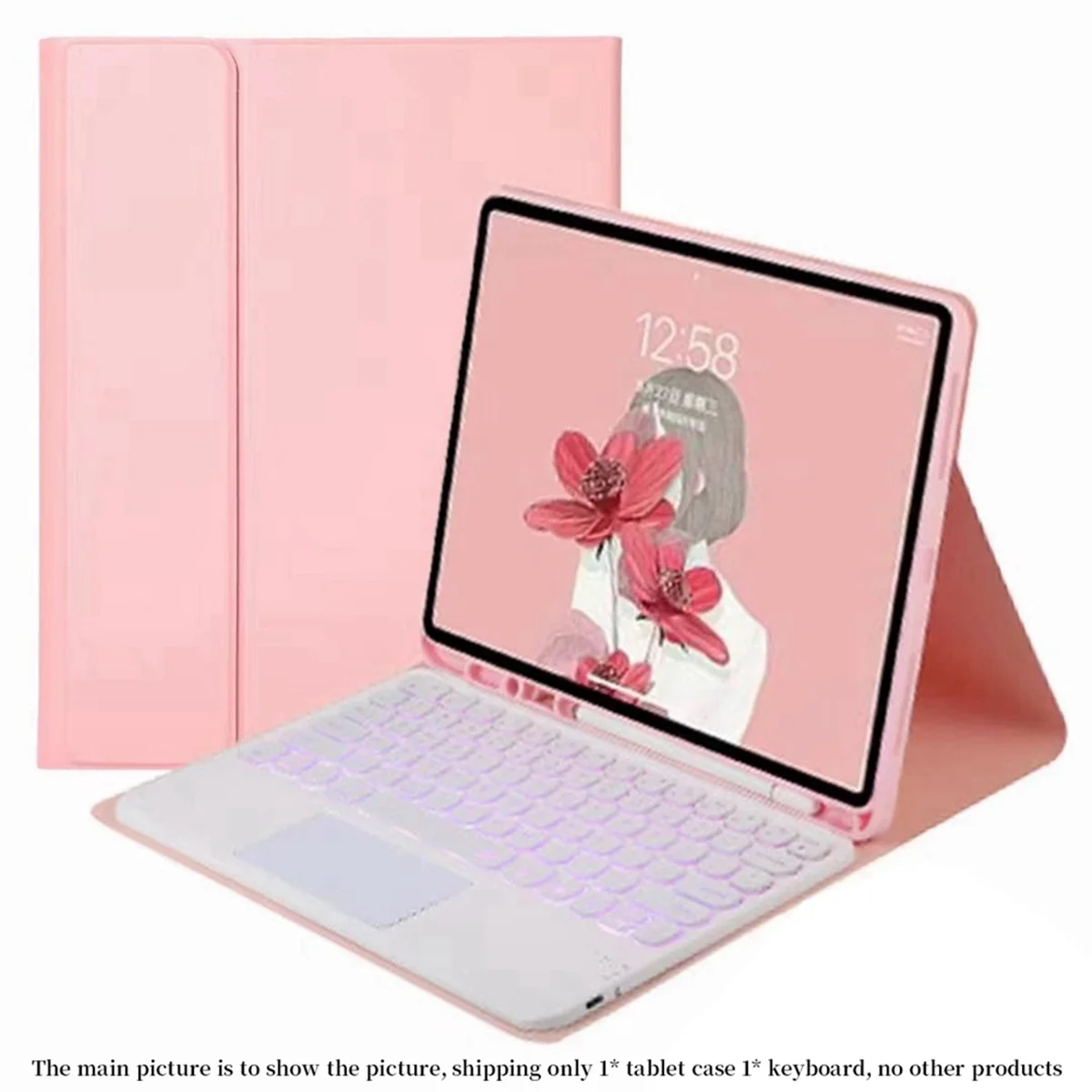 Capa AT para Samsung Tab A9 Capa 11 Polegadas SM-X210 para Samsung Tab A9 Plus com Teclado Bluetooth