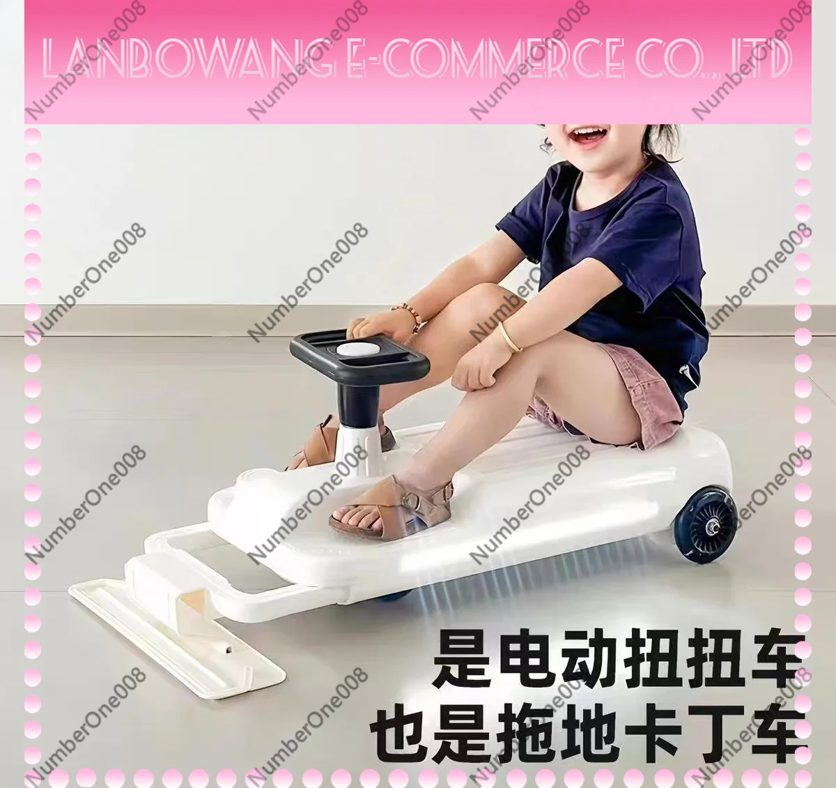 Electric Drift Cart for Kids and Adults Twist Car with LED Lights Rechargeable Battery Anti Rollover Drifting Bumper Car