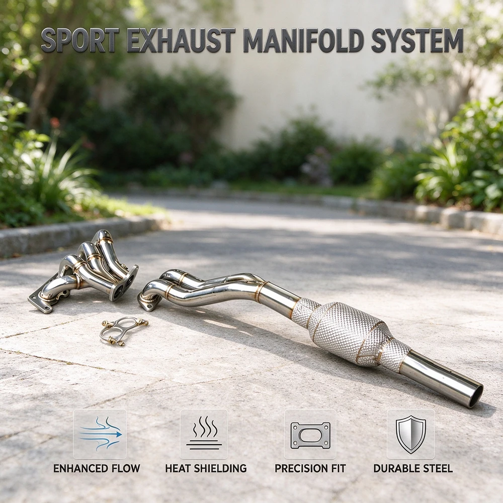 421 exhaust manifold for Volkswagen Golf MK4 Bora HS JBora Variant  Jetta Wagon 1.8 BAF 2003-2007 stainless steel manifold