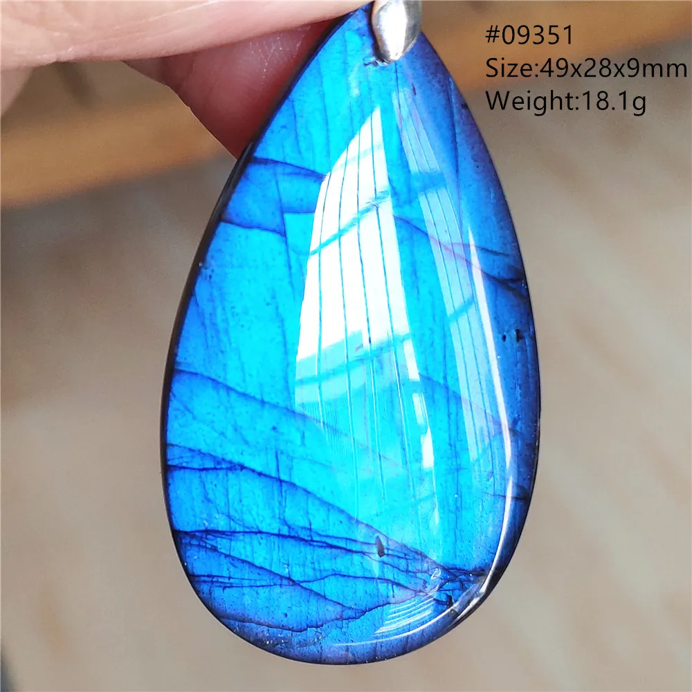 

Natural Blue Labradorite Pendant Necklace Water Drop Yellow Labradorite Pendant Women Men Gemstone Jewelry AAAAAA