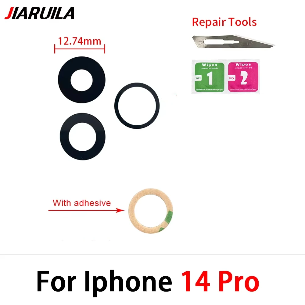 NEU Getestet für iPhone 13 Pro Max 13mini 14 16 Plus 6s Kameraglaslinse Rückkameraglaslinse mit Kleber Ersatz Reparatur