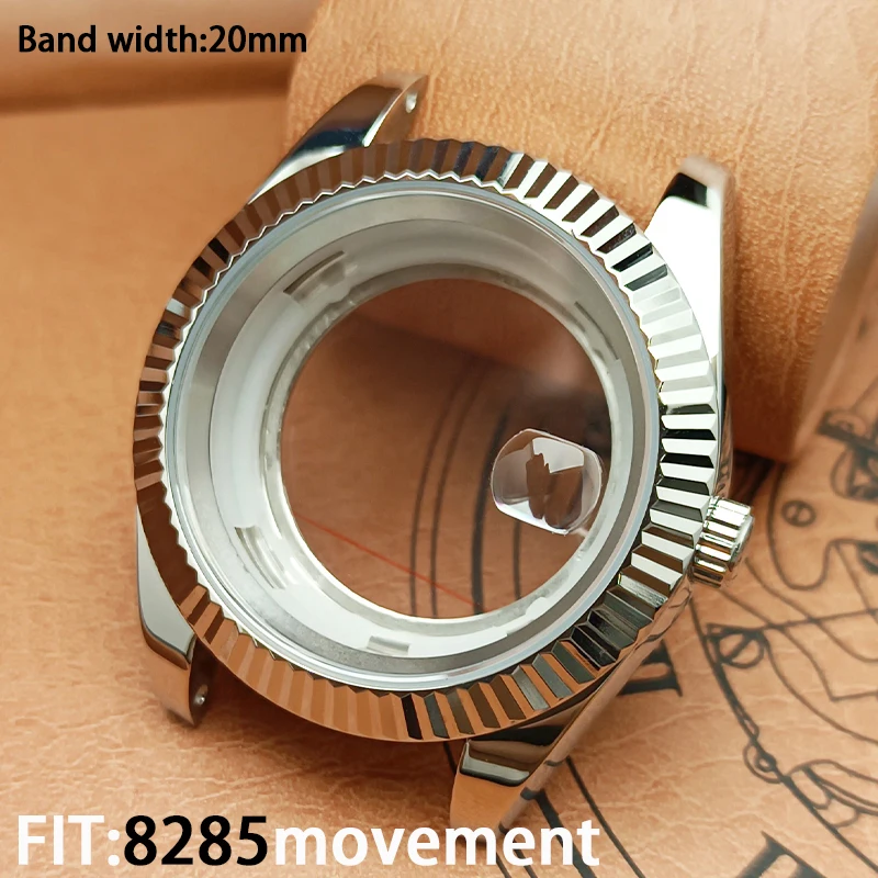 Submersível Sapphire Cristal Waterproof Case, Movimento Mecânico Automático, Alta qualidade, 40mm, 8285, NH34, NH35