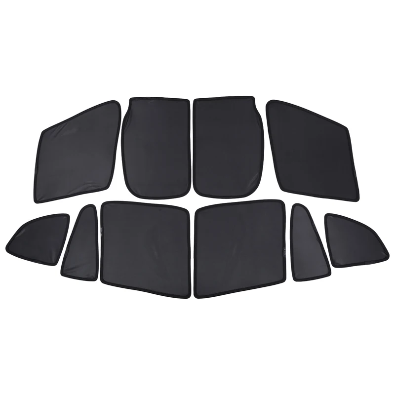 10Pcs Complete Car Window Mesh Sunshade For BMW X3 2018-2025 Front Rear Trunk Side Windshield Insect Screens Heat Shield Kit