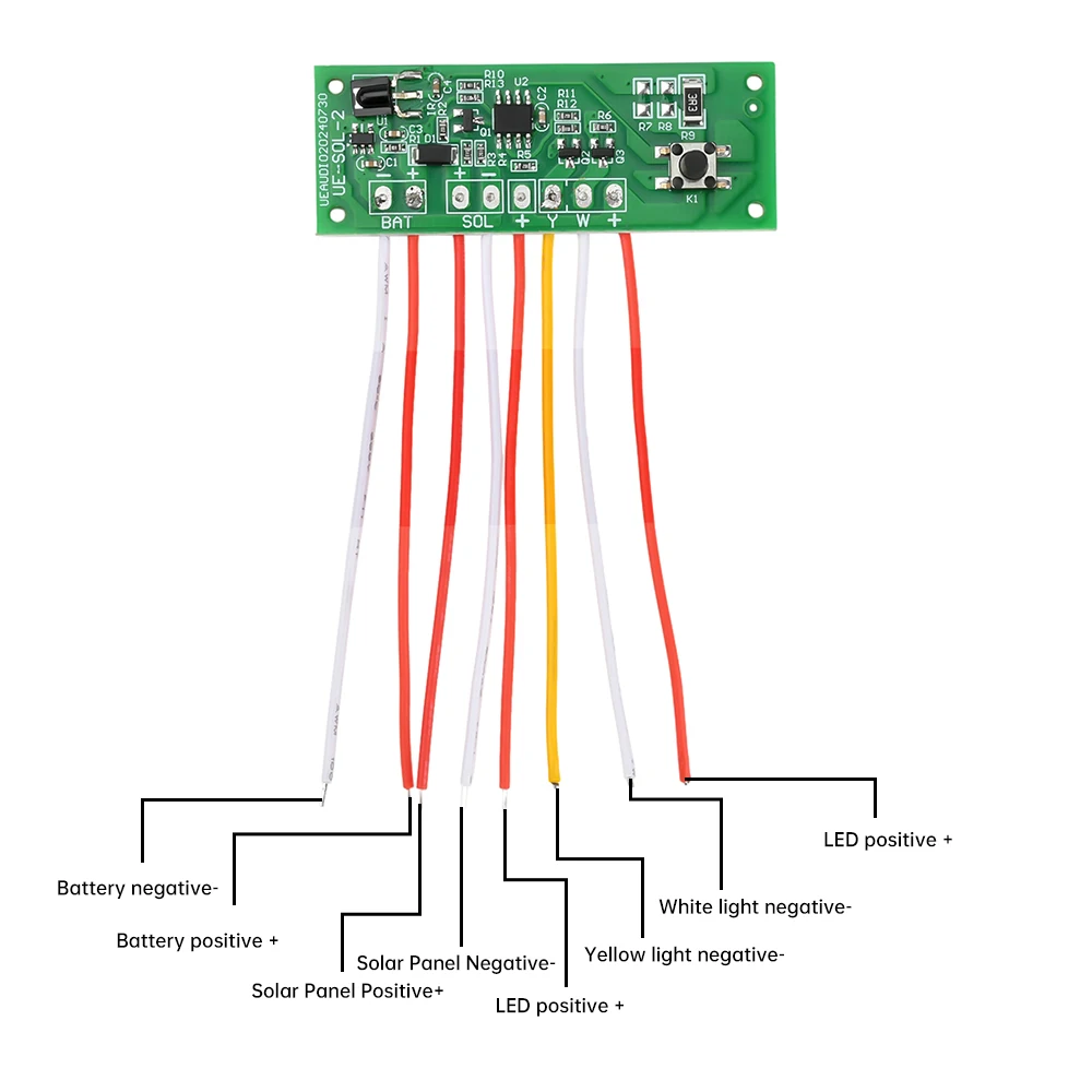 Solar Light Circuit Board Remote Controller Light Control Sensor LED Control Module Support Dual Color Switching