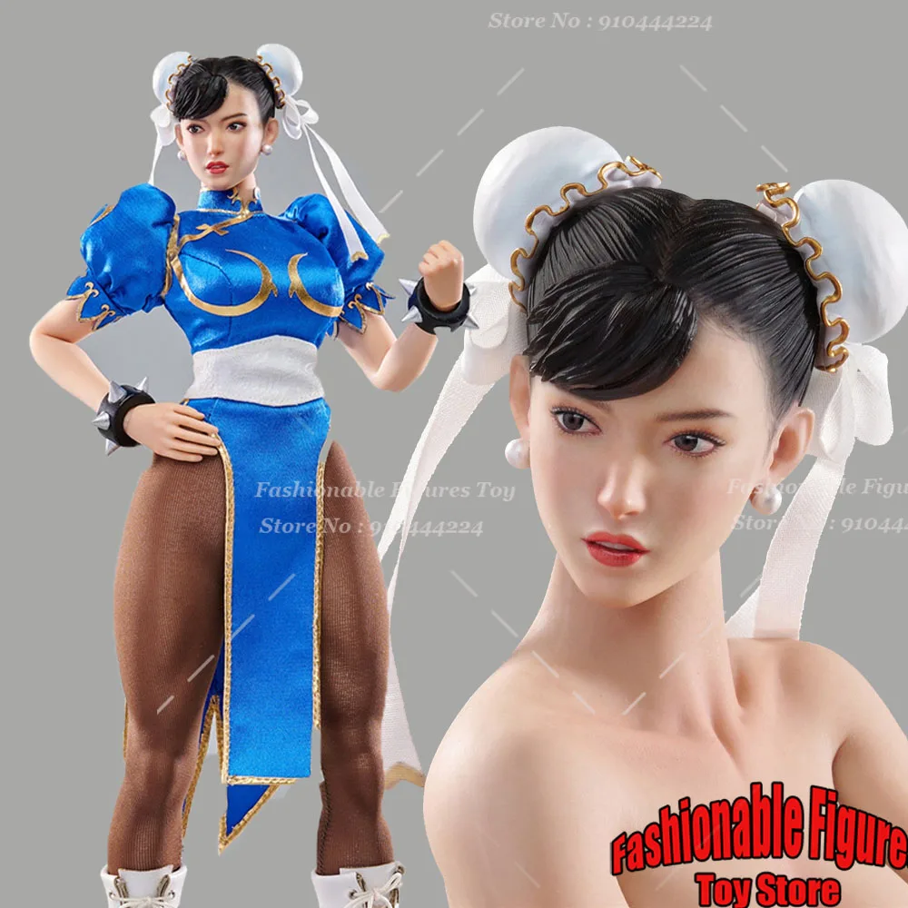 

In Stock STAR MAN MS-008 1/6 Women Soldier Chun-li Beauty Game Fighter Girl Full Set 12'' Action Figure Body Best Collection