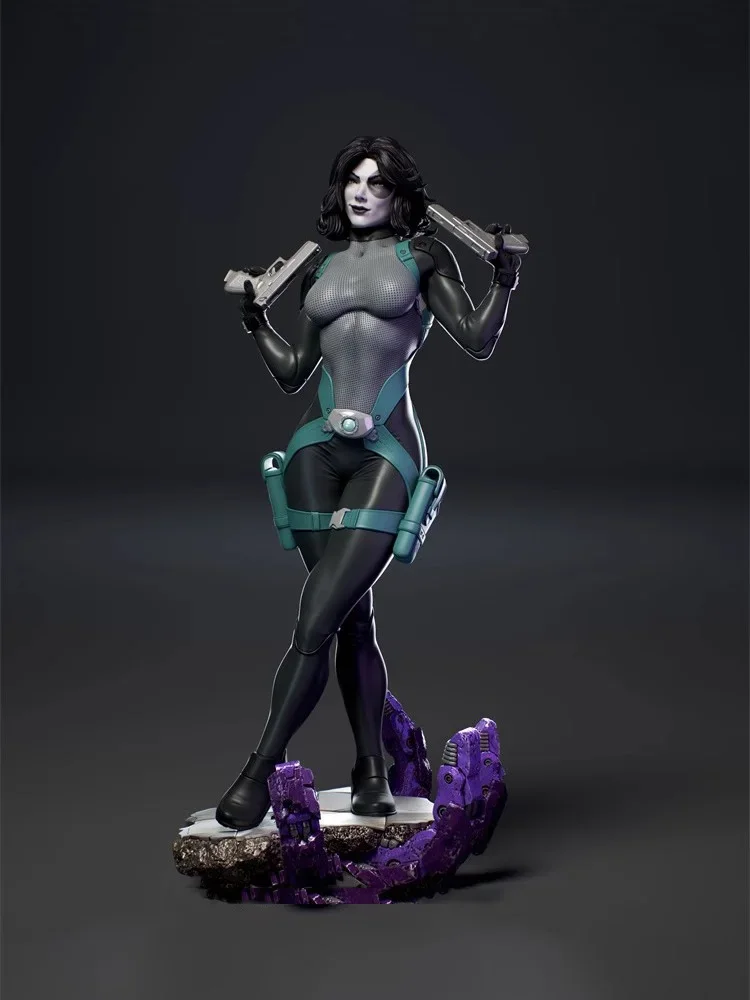 1/24 75mm  Resin Model Figurine miniature  Spy Girl warrior Figure Sculpture Unpainted 1281